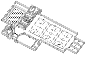Drawing of first floor VSU SRC
